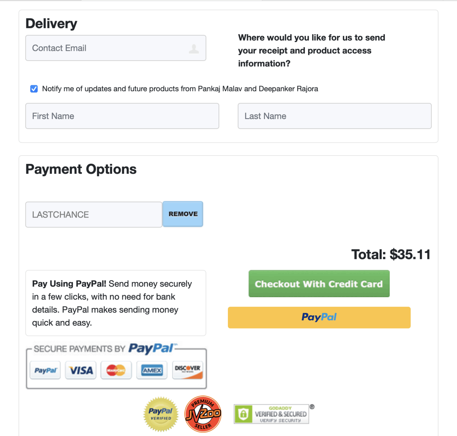 ClipsField AI Checkout Page